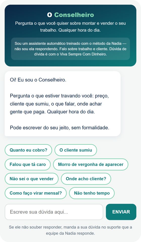 Tela do Conselheiro